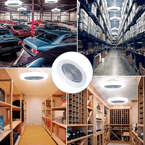 Ventilador Inteligente TurboMax™ 2 en 1 con Luz LED | Súper Potente y Recargable 🔥