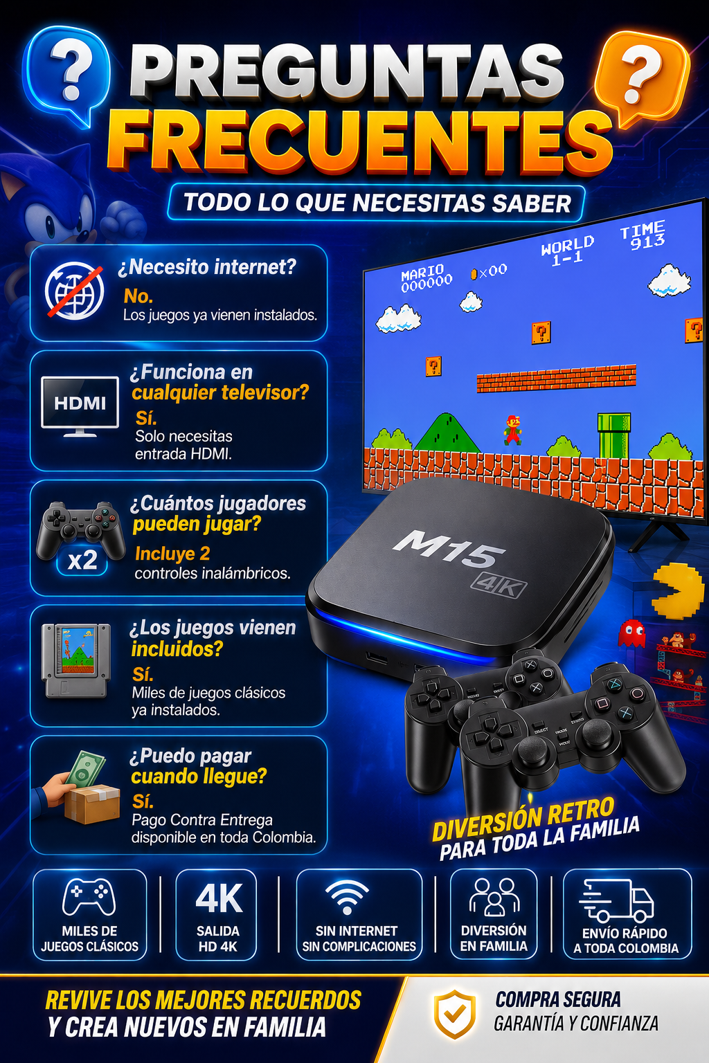 La consola que está reuniendo familias en toda Colombia! 🎮