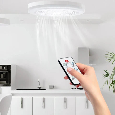 Ventilador Inteligente TurboMax™ 2 en 1 con Luz LED | Súper Potente y Recargable 🔥